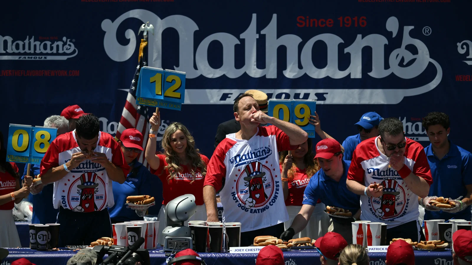 Chestnut Secures 18th Nathan's Crown in Blistering Heat