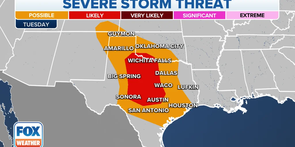Texas Braces for Severe Storms and Flooding Threat This Week