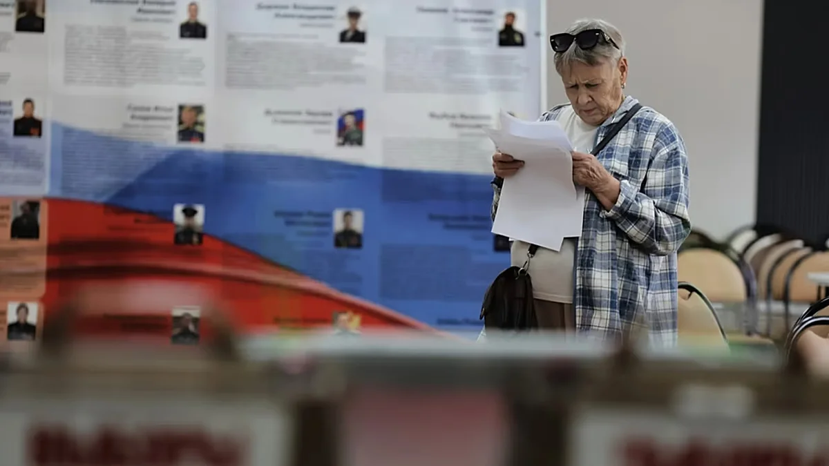 Russia votes in tightly controlled election as anti-war party is barred