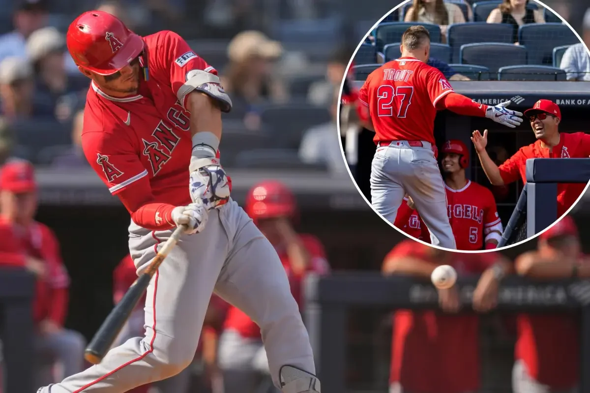 Trout lights up Yankee Stadium with historic five-homer series