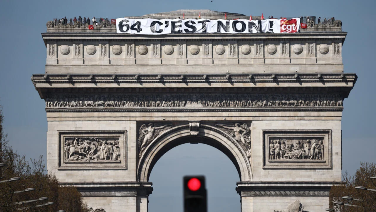 "French Protests Continue Over Pension Reforms"