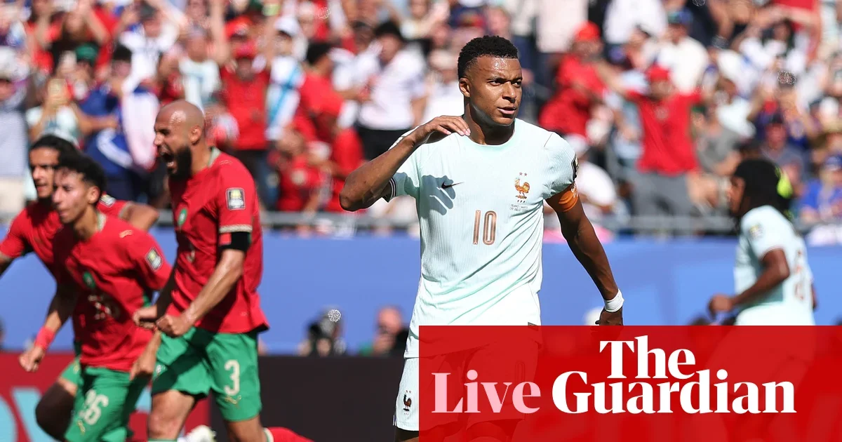 Mbappé penalty miss leaves France-Morocco 0-0 at halftime in Boston