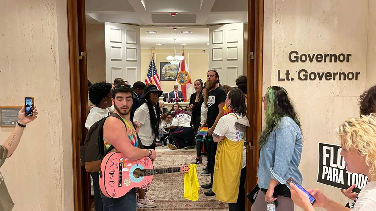 Protesters Arrested in Opposition to DeSantis' Anti-Diversity Bills