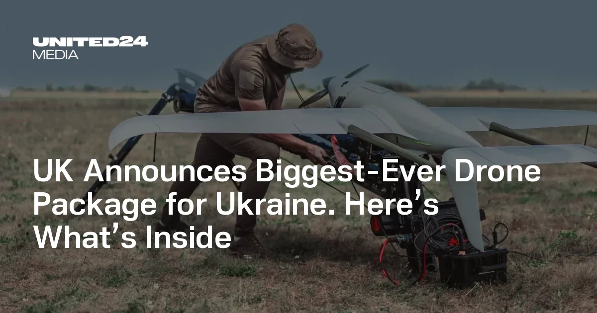 UK commits record drone package to Ukraine amid escalating conflict