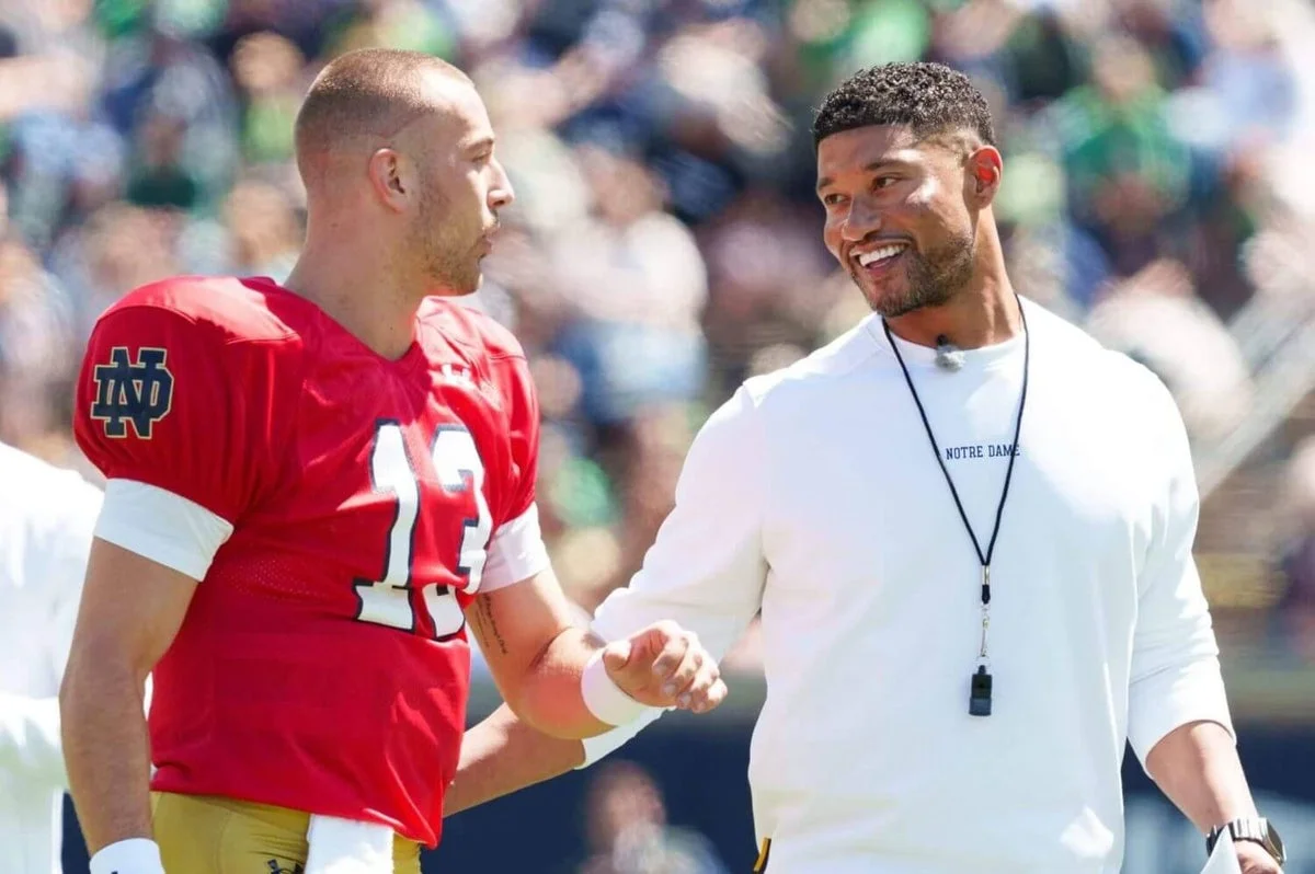 Notre Dame opens fall camp: Carr shows promise amid early miscues