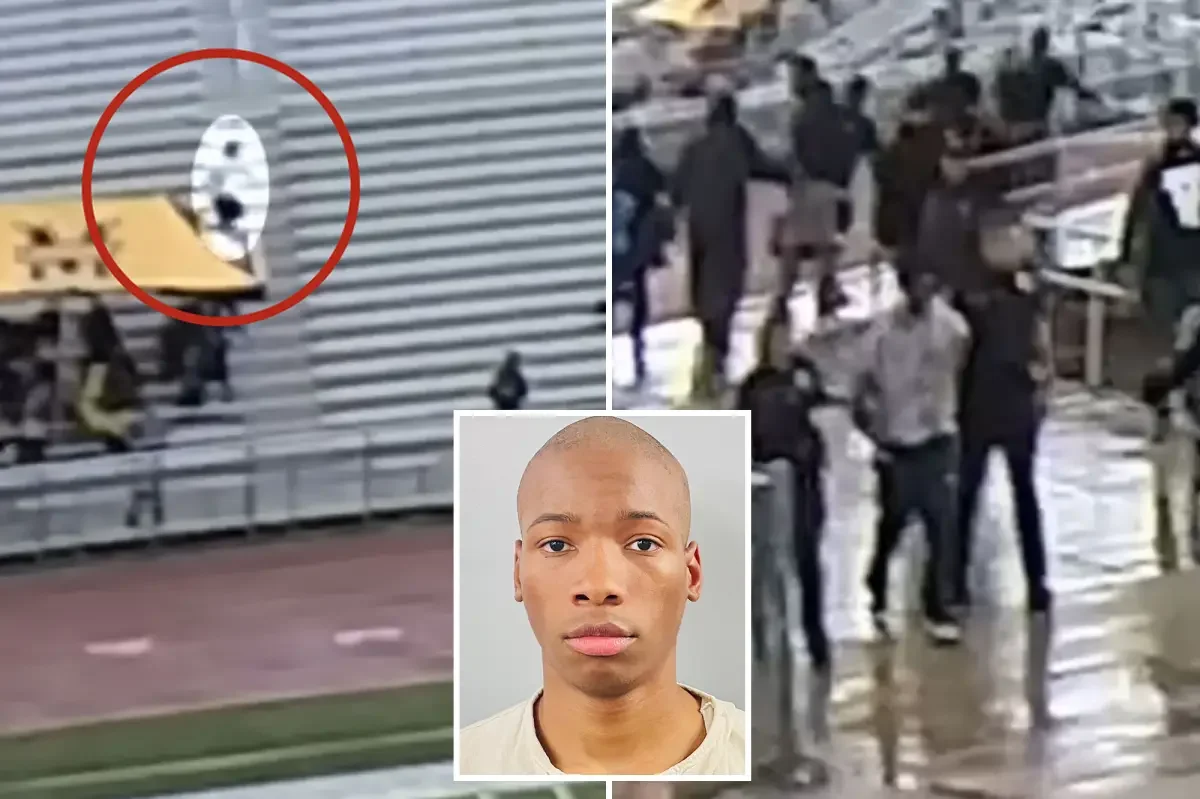 Surveillance footage shows Karmelo Anthony stabbing a rival at a Texas track meet and fleeing