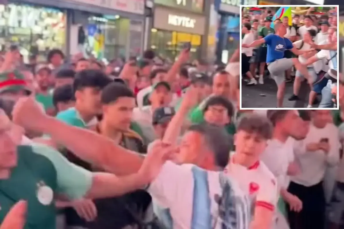 World Cup tensions flare as Argentina, Algeria fans clash in Times Square