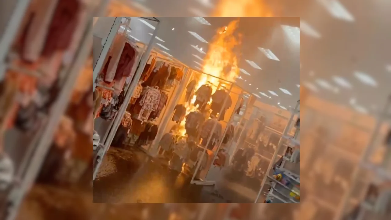 Target Shoppers Evacuate as Suspicious Fire Engulfs Children's Section
