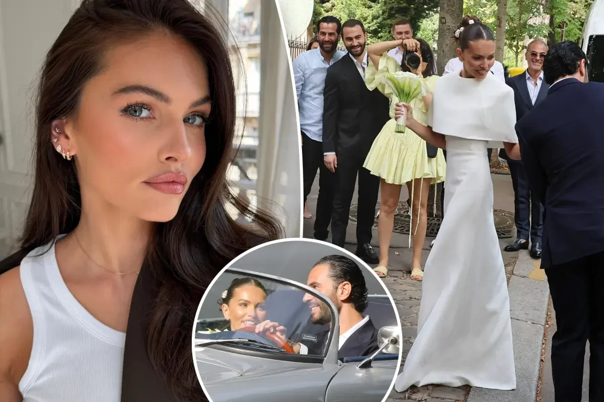 Thylane Blondeau Weds Ben Attal in Paris Town Hall Ceremony