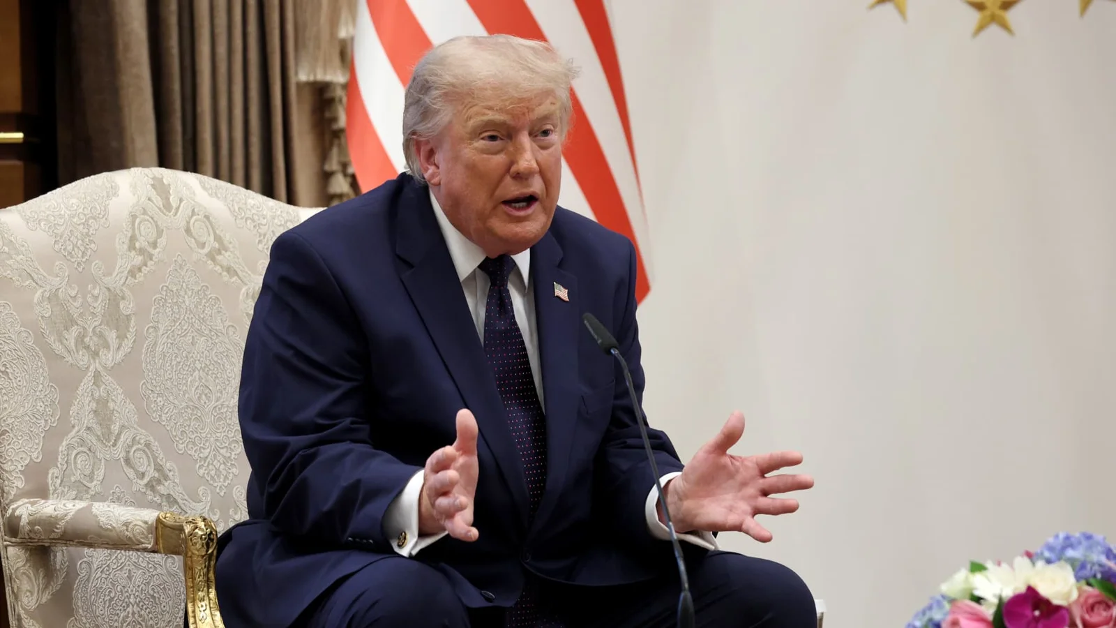 Trump nudges Greenland bid at NATO, hints U.S. troops could depart Europe
