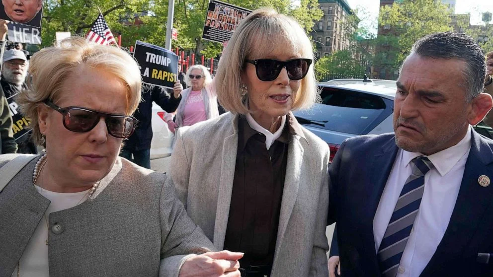 Trump faces jury in E. Jean Carroll defamation case.
