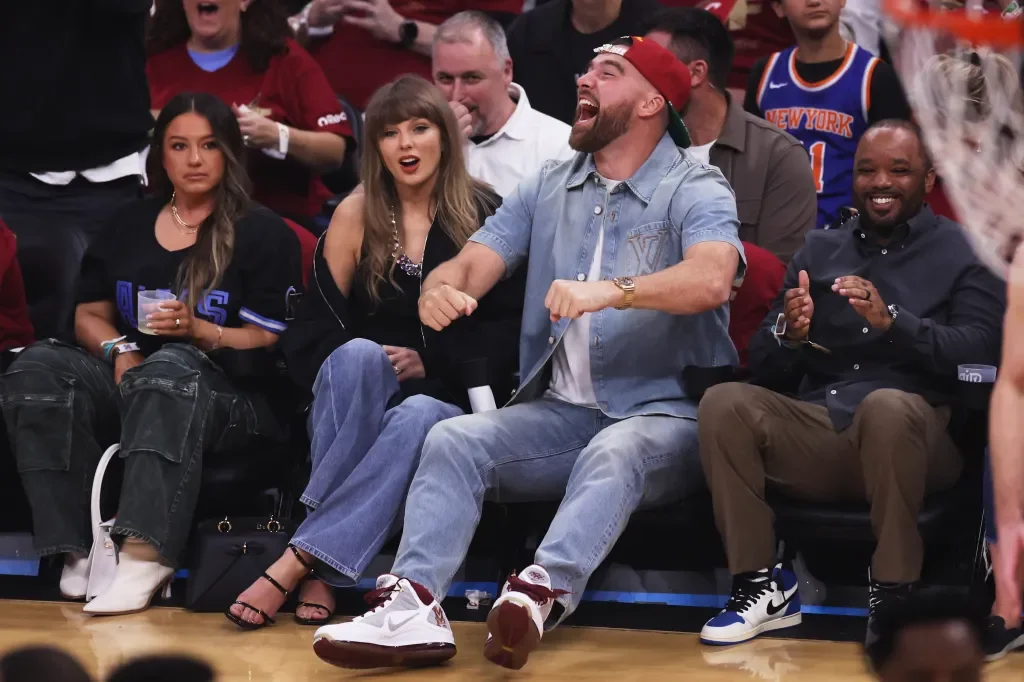 Swift & Kelce Courtside as Cavs Fall to Knicks in East Finals
