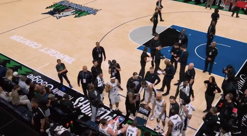 Edwards’ midgame handshake with Spurs stirs sportsmanship debate