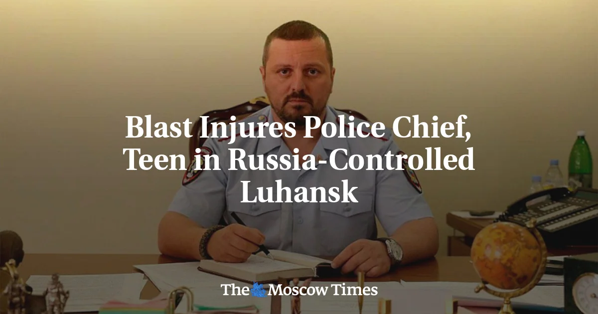 Occupied Luhansk rocked by another explosion, injuring top officials.