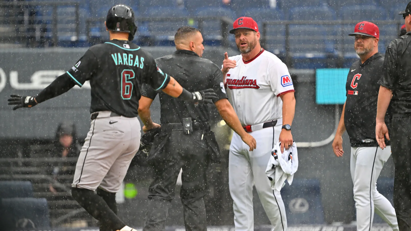 Bunt attempt during perfect-game bid sparks benches-clearing drama in Guardians-Diamondbacks clash