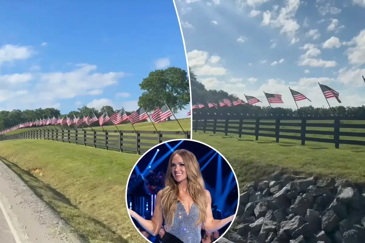 Carrie Underwood Reveals Flag-Lined Tennessee Property in Patriotic Instagram Post