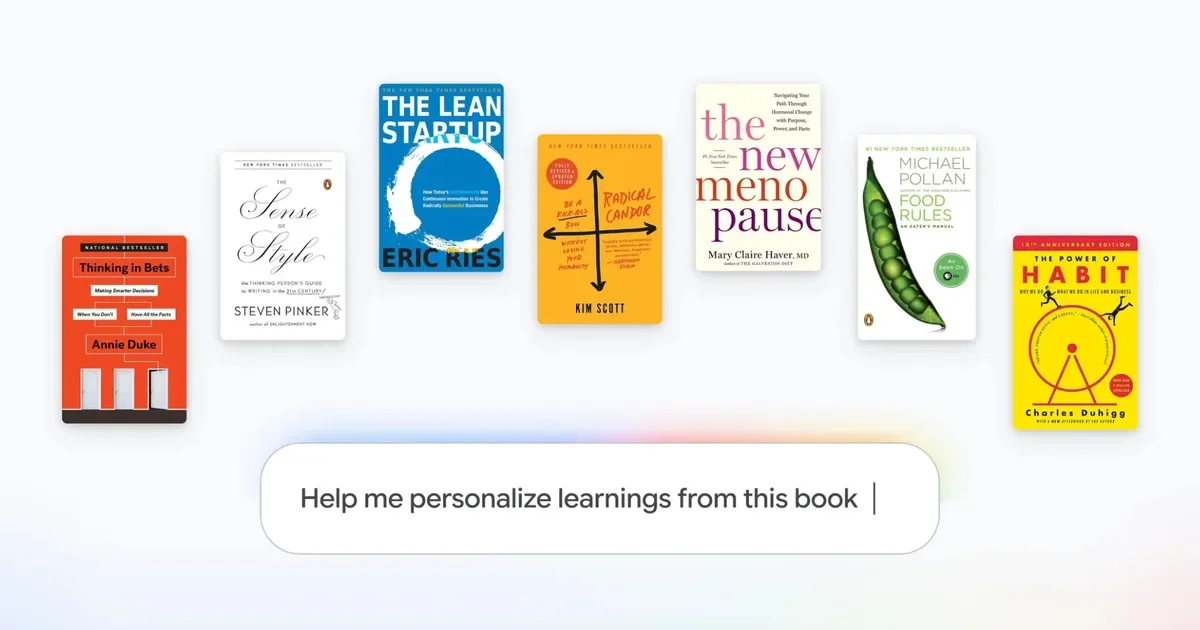 Gemini Notebook adds Expert Intelligence to cite owned books and turn them into formats
