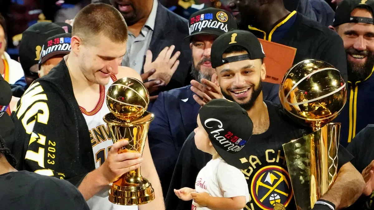 Nikola Jokic leads Denver Nuggets to first NBA championship win.
