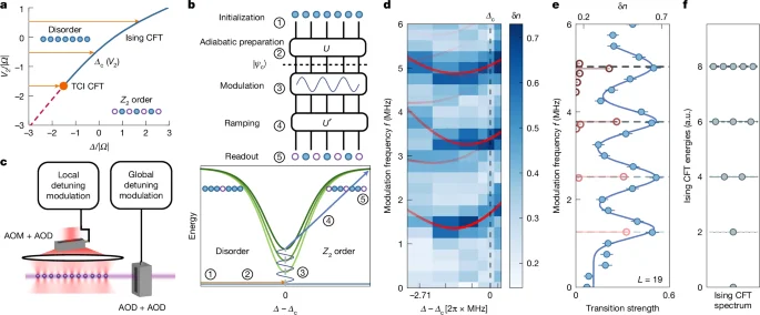 Quantum simulator reveals conformal-field-theory spectra at Ising and tricritical Ising criticality