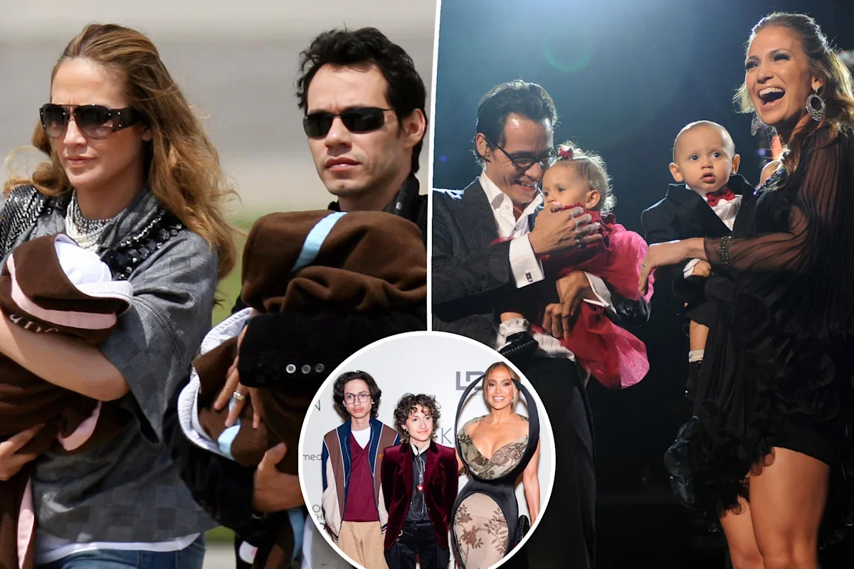 Lopez says she raised Marc Anthony’s twins with “very little help” as they head to college