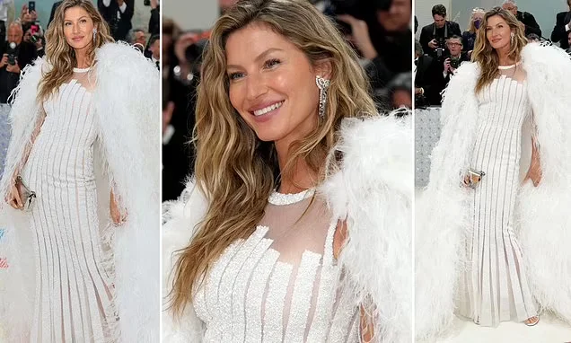 Gisele Bundchen stuns in vintage Chanel at solo Met Gala appearance post-Brady split.