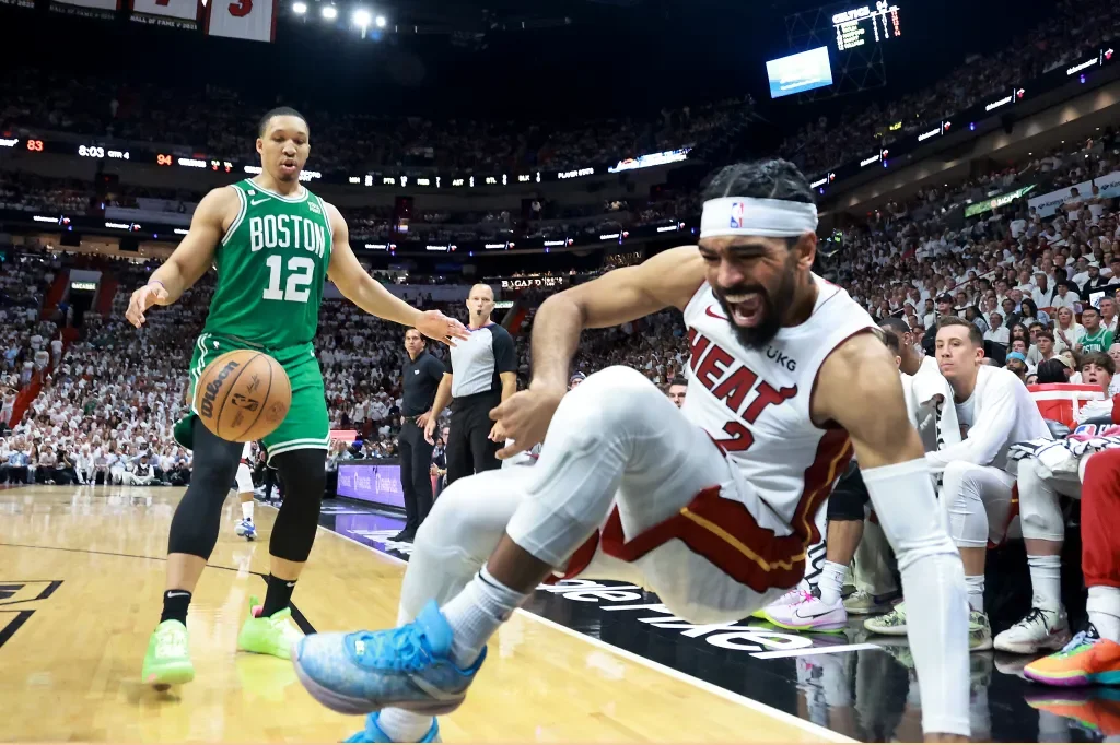 Heat's Gabe Vincent out for Game 5 with ankle injury.
