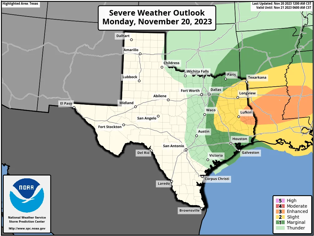 Houston Braces for Winter-Like Conditions and Severe Storms