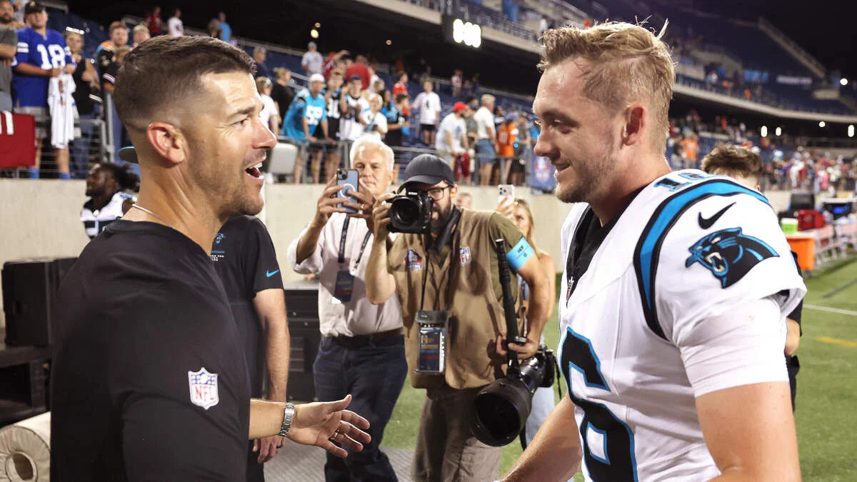 Panthers weigh QB add after Haynes King hamstring injury in Hall of Fame Game