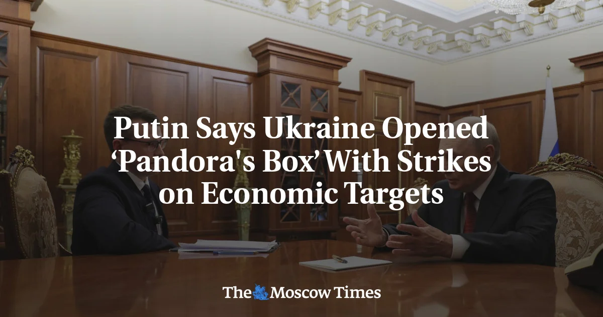 Putin vows retaliation after Ukraine strikes hit Russia's economic targets