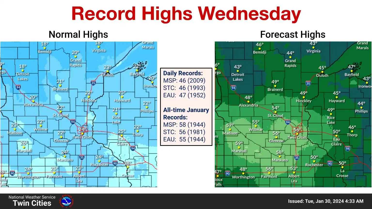 "Minnesota's Unusual Winter: Record Warmth and Short-lived Cold Snap Ahead"