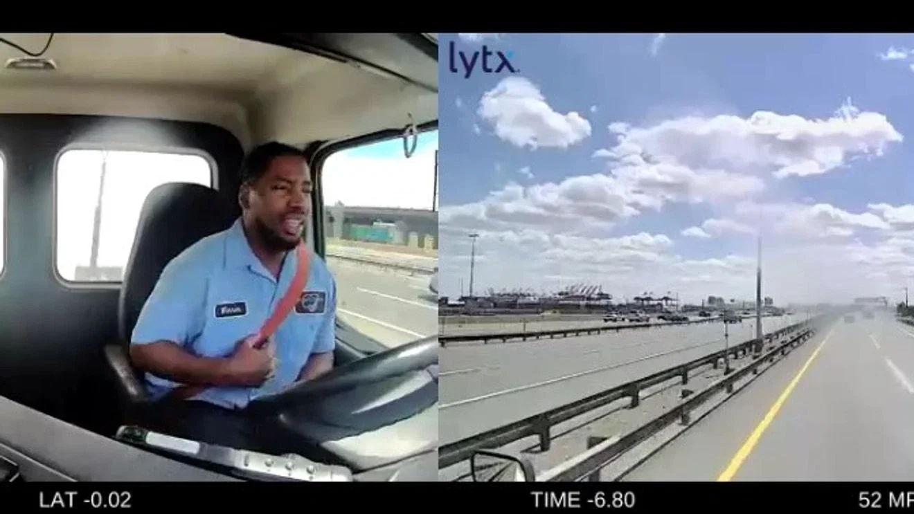 Dashcam captures plane striking Baltimore bakery truck in New Jersey