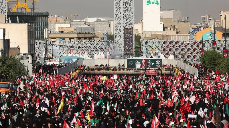 Iranian crowds mourn Khamenei as regime projects resilience in funeral