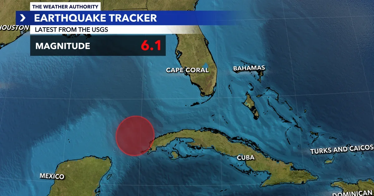 SWFL Feels Tremors as 6.1‑Magnitude Quake Off Cuba Hits Nearby Waters