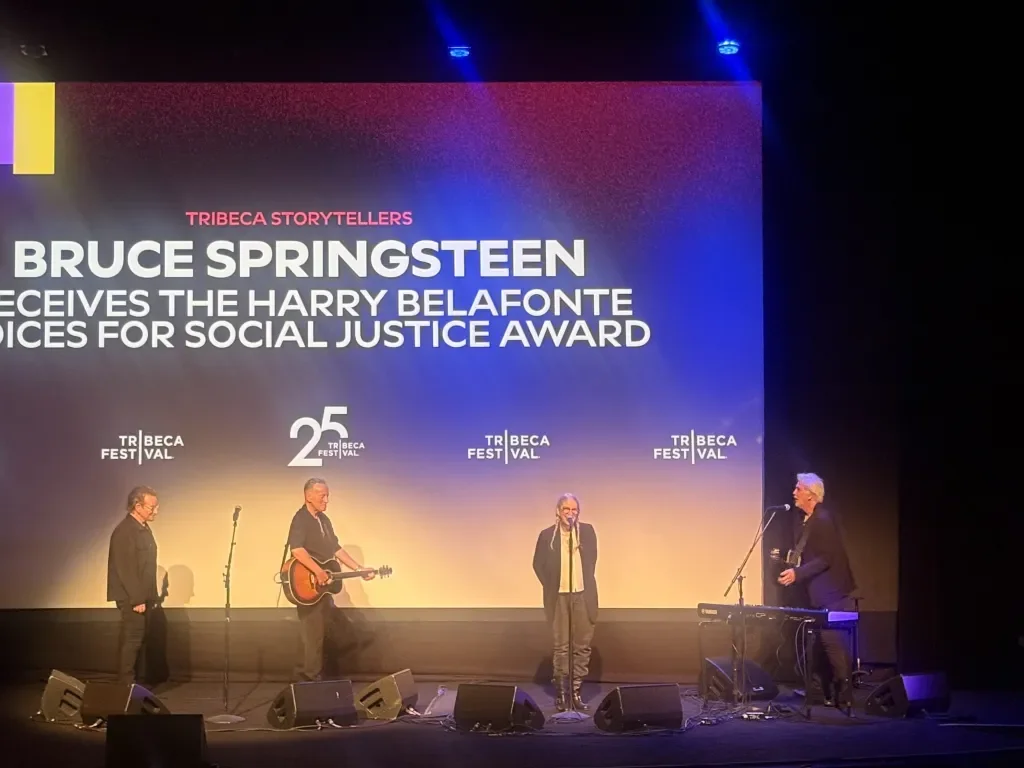 Springsteen Headlines Tribeca Night, Honored for Social Justice with Bono and Patti Smith