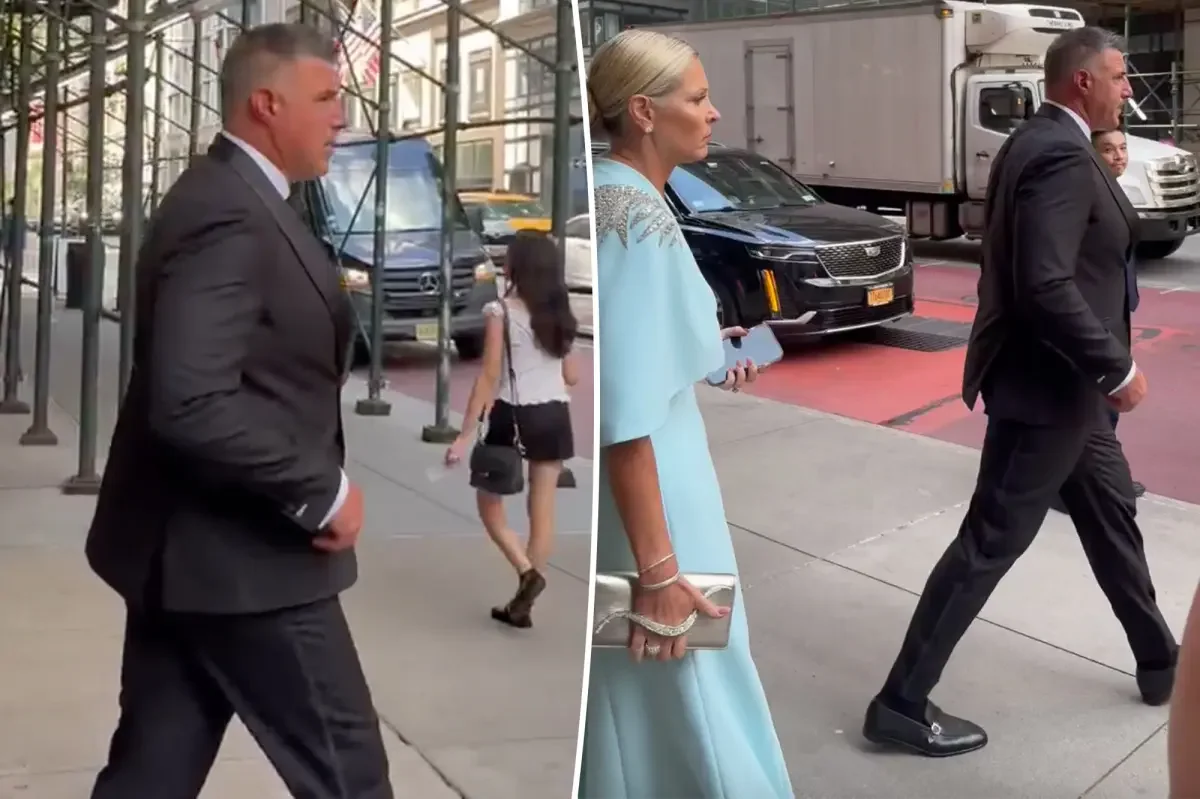 Vrabels Turn Fashion Moment En Route to Swift-Kelce’s MSG Wedding