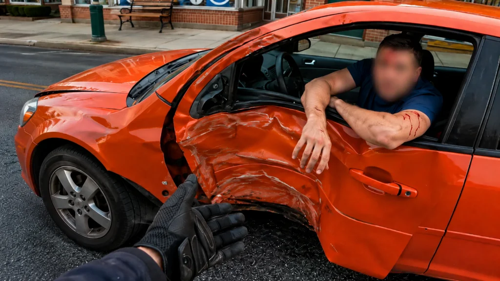 Bleeding Driver Flees Crash Scene After Threatening to Lose His Life Forever