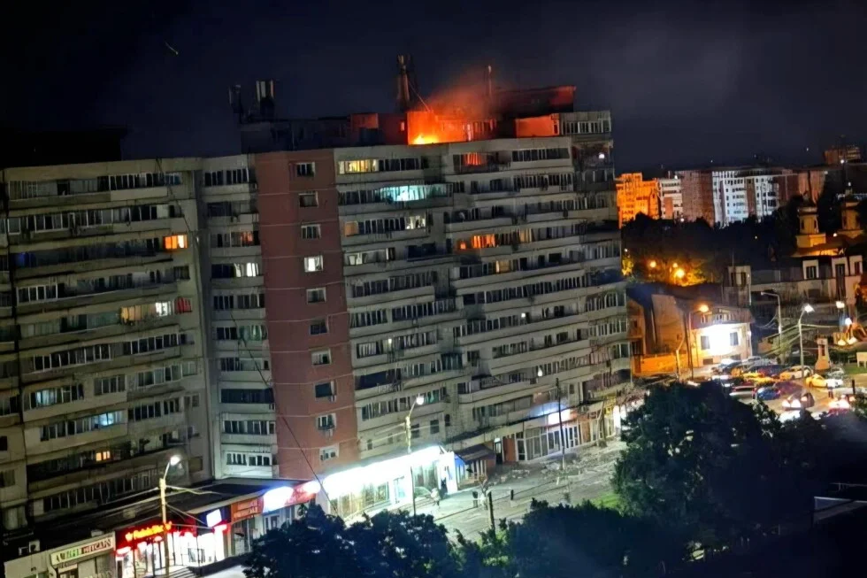 Drone linked to Russian Ukraine attack crashes in Romania, injuring two