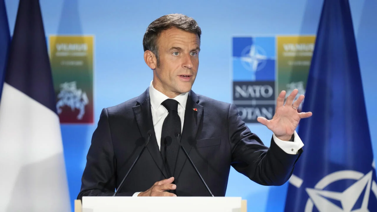 Macron: Ukraine's Support Outshines Russia's Fragility at NATO Summit