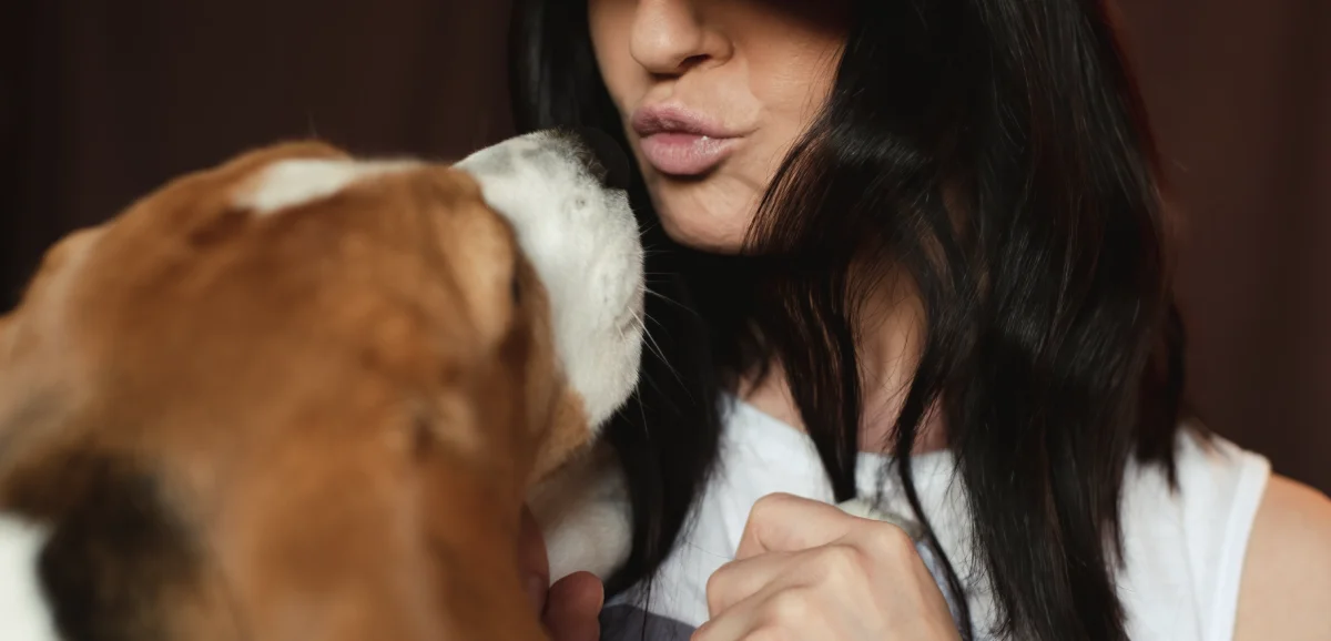 Bedtime kiss with a guide dog triggers a medical miracle of sight