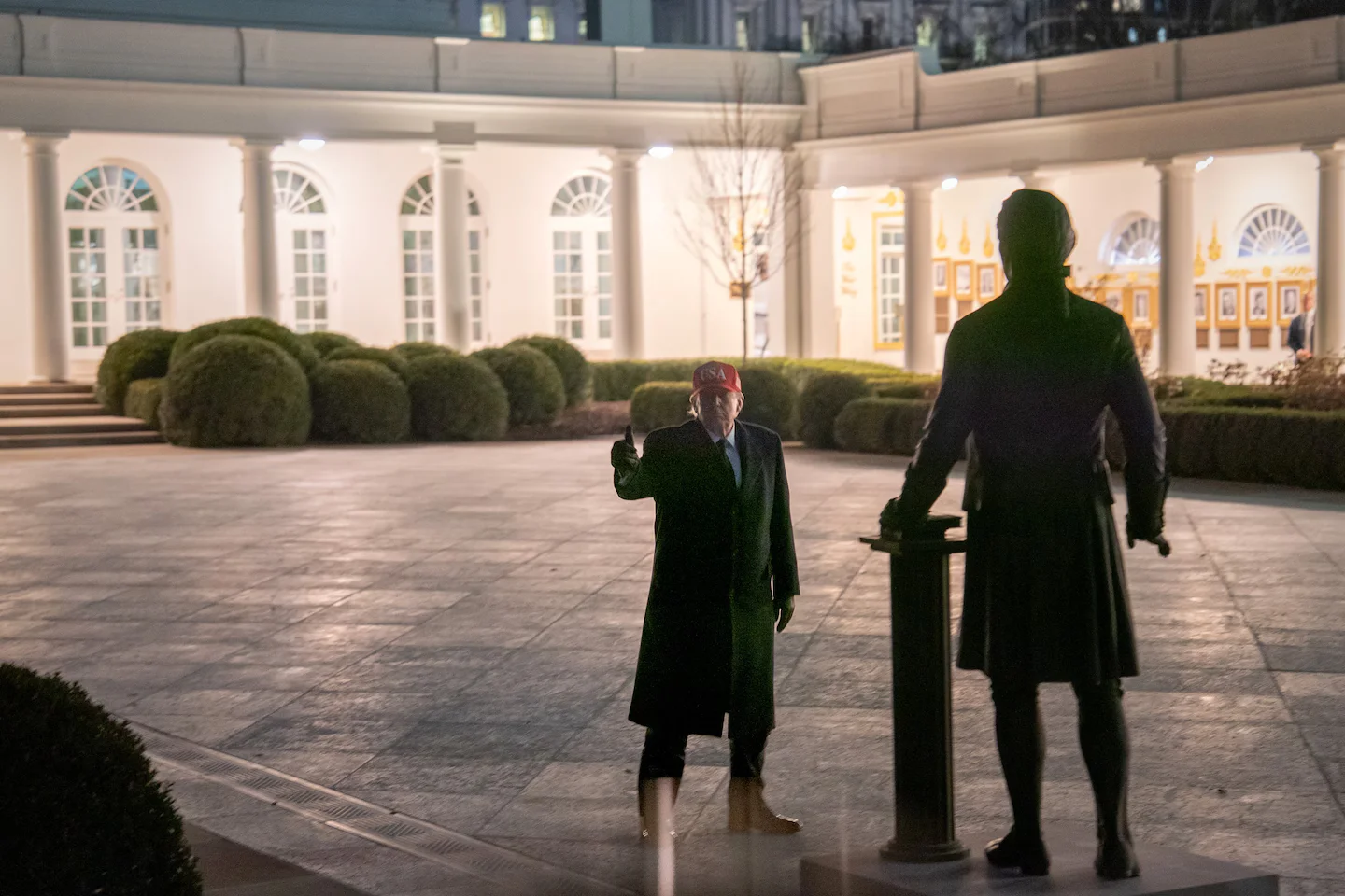Jefferson statue signals Trump’s continued White House grounds overhaul