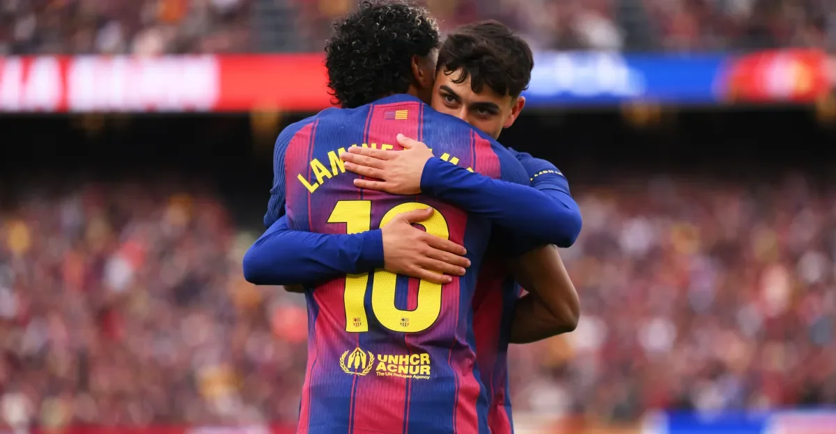 Pedri consoles Yamal as Barca star battles injury setback