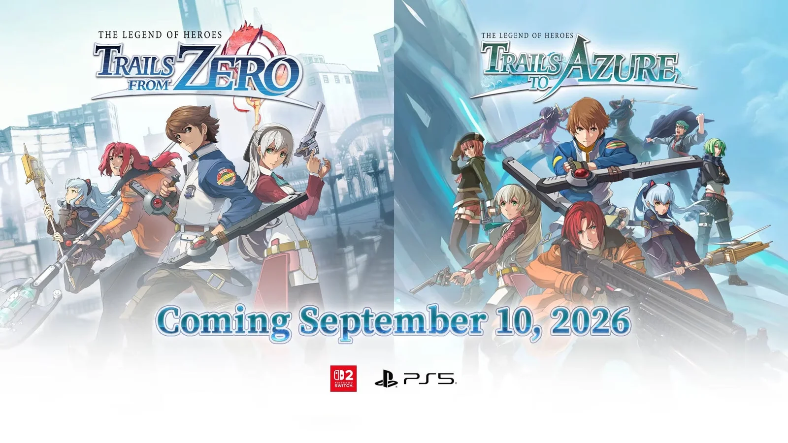Trails from Zero and Trails to Azure Launch on PS5 and Switch 2 with 4K/120FPS Boost