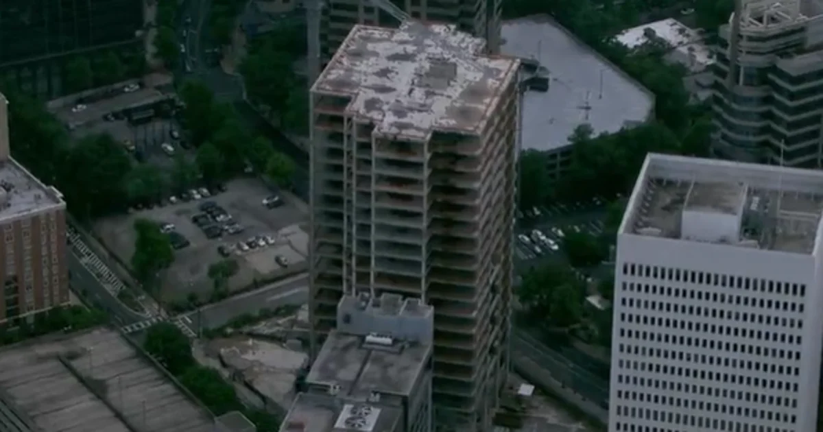 Midtown Atlanta’s gutted 20-story high-rise flagged unsafe by city inspectors