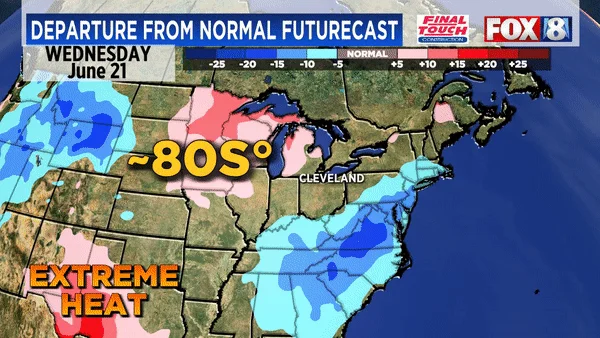 Summer starts with sunny skies, but rain on the way.