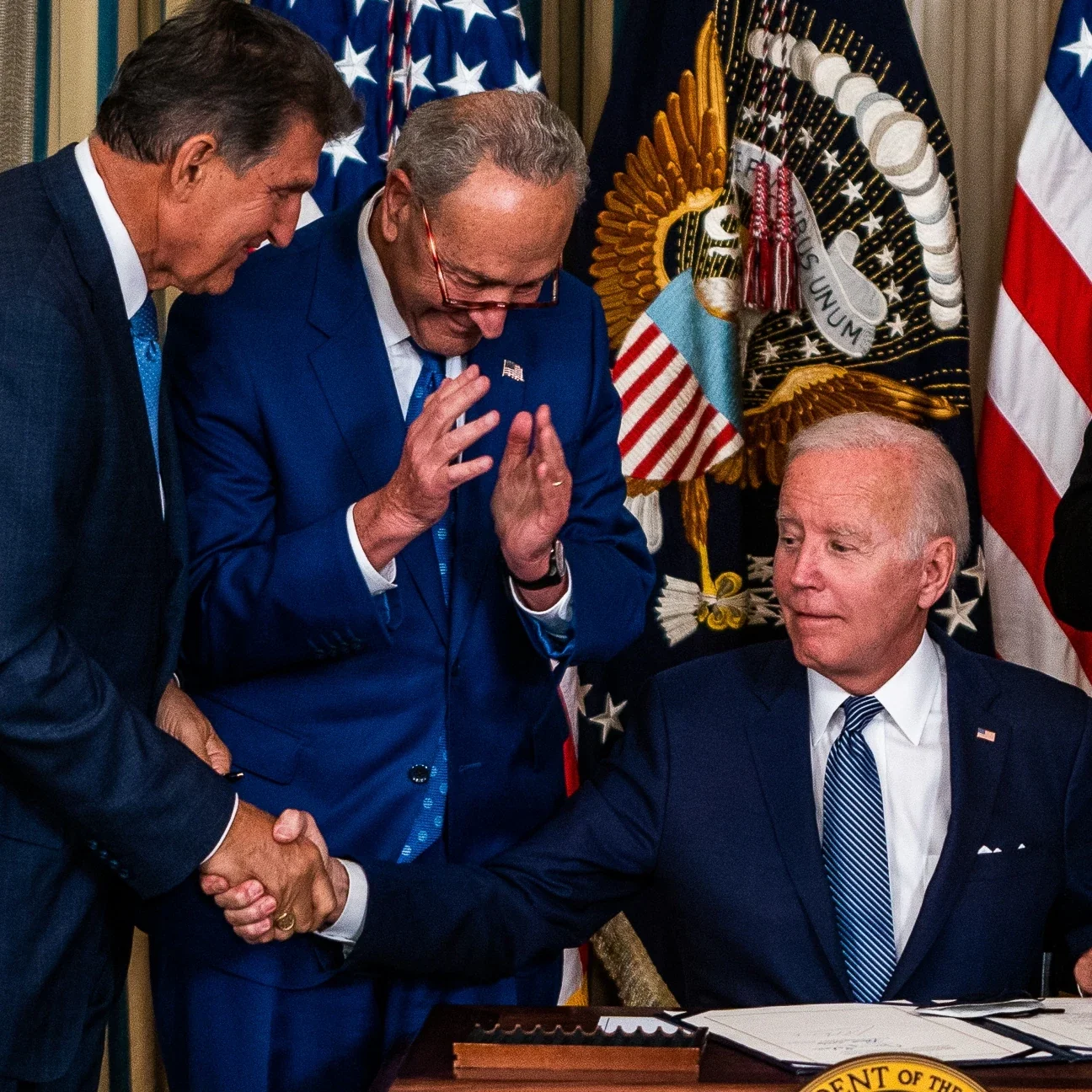 Manchin intensifies criticism of Biden's energy and fiscal policies.