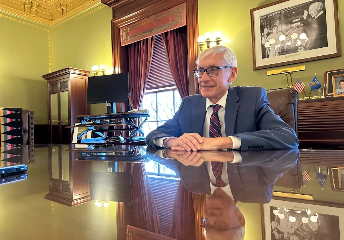 "Wisconsin Governor Urges Biden to Campaign, Affirms Trump's Ballot Presence"