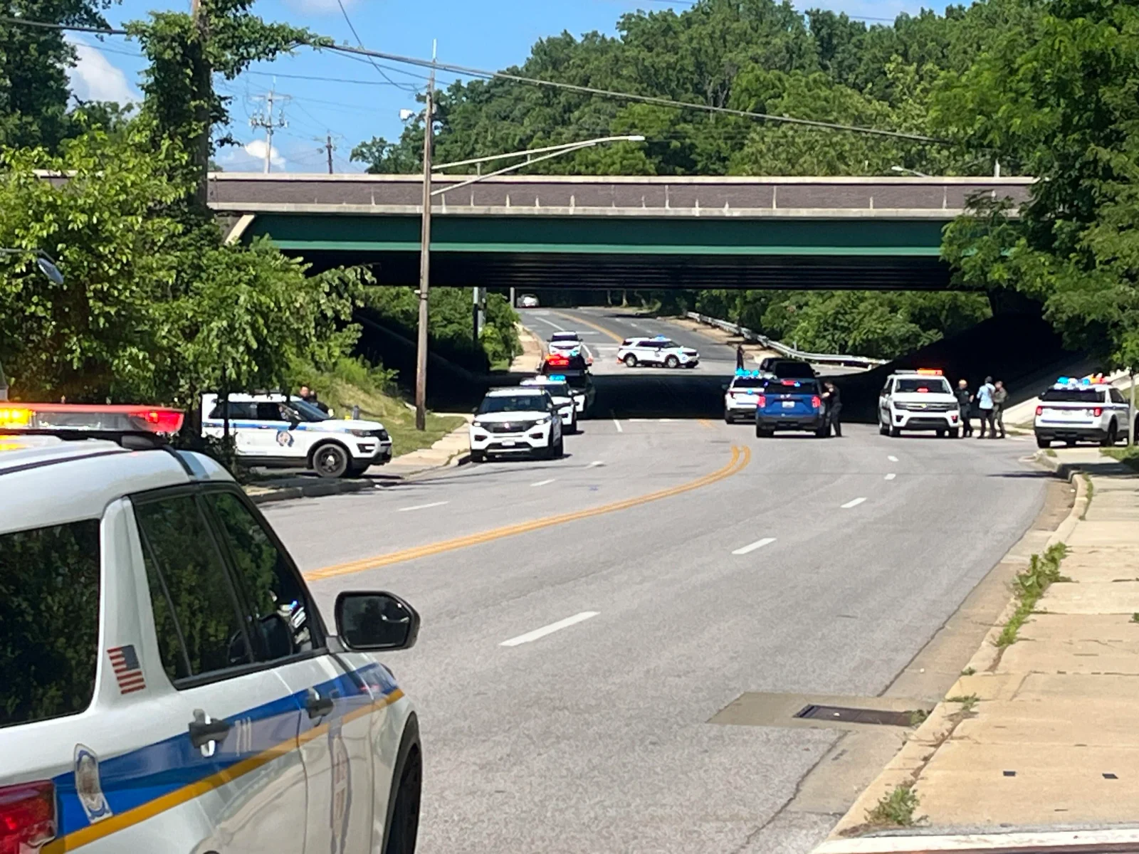Baltimore County officer shot, suspect wounded in Pikesville gunfight