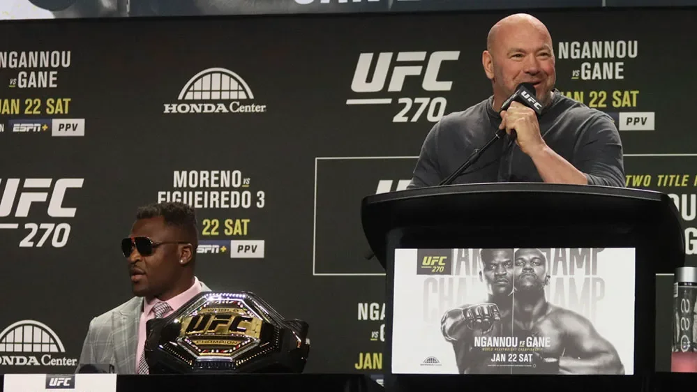 White admits he hoped Ngannou would lose at UFC 270
