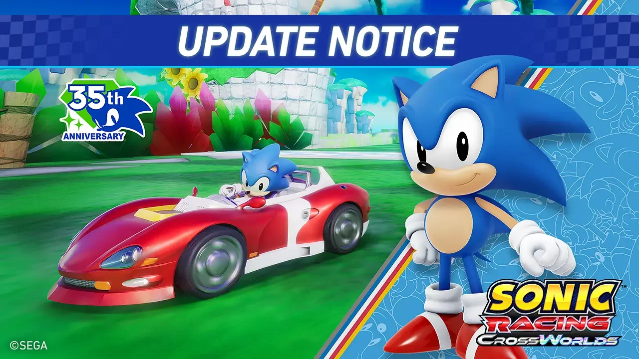 Classic Sonic Joins the Race in Sonic Racing: CrossWorlds 1.4.1 Update