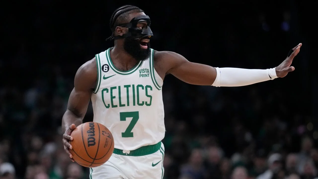 Jaylen Brown's season cut short due to hand injury from household accident.